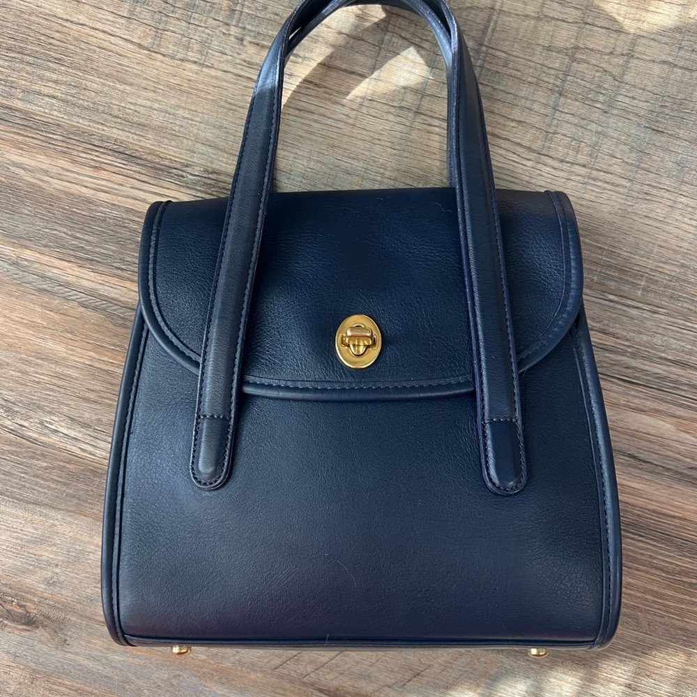 RARE Blue Coach Belmont Satchel